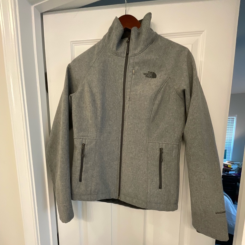 The North Face Heather Gray Full-Zip Jacket